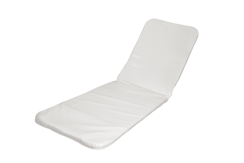 Almofada espreguiçadeira vinil dupla face (190x58x3cm) cor Branco